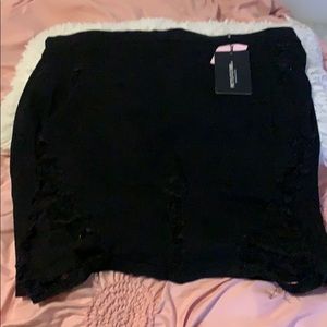 Plus size mini skirt